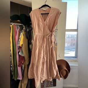 Cotton Gauze Wrap Dress size S